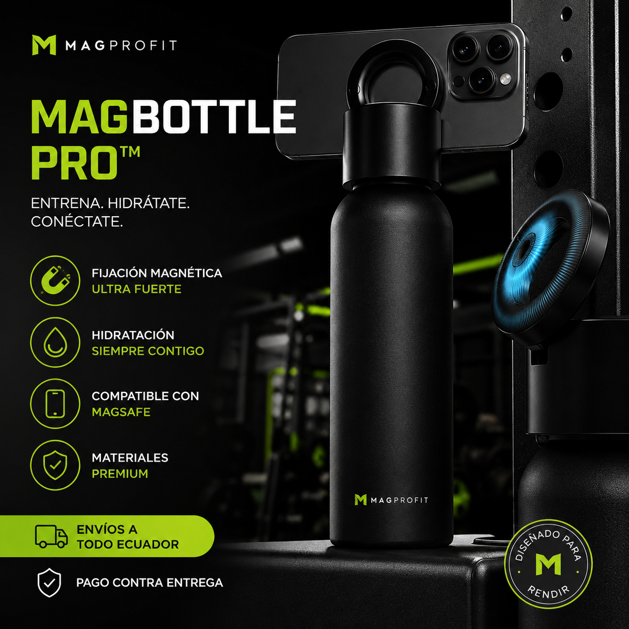 Botella inteligente MAGSAFE 2 EN 1